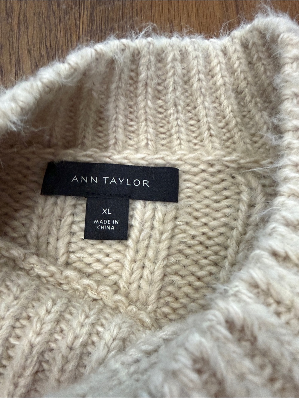 Ann Taylor Ivory Cable Knit Crystal-Button Cardigan - Picture 2 of 9
